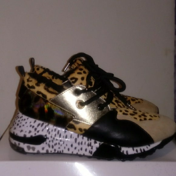 steve madden cliff sneakers leopard